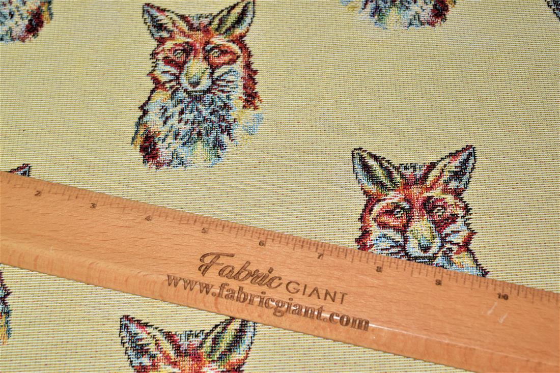 Natural Fox Tapestry Fabric