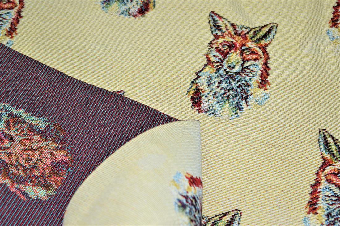 Natural Fox Tapestry Fabric