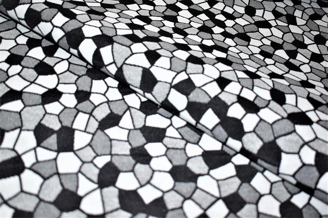 Black & White Gaudi Tapestry Fabric