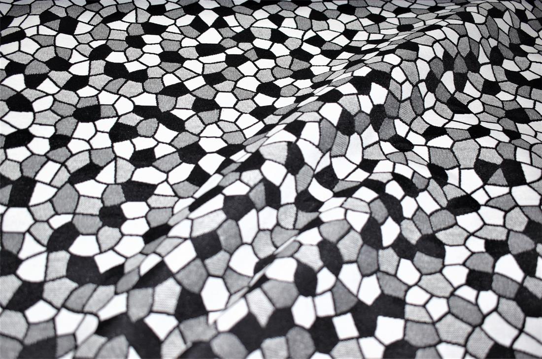 Black & White Gaudi Tapestry Fabric
