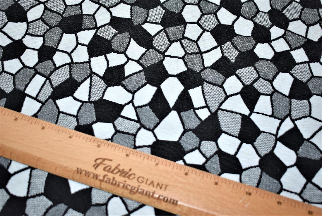 Black & White Gaudi Tapestry Fabric