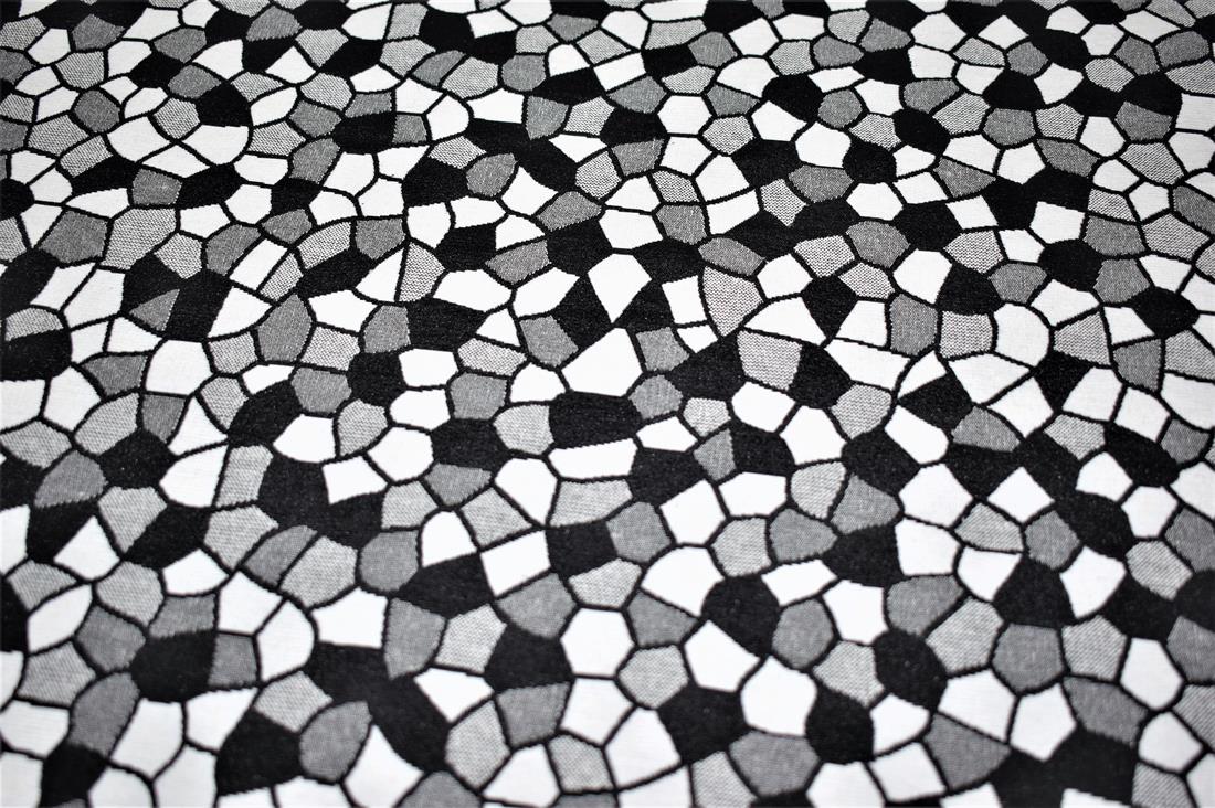 Black & White Gaudi Tapestry Fabric