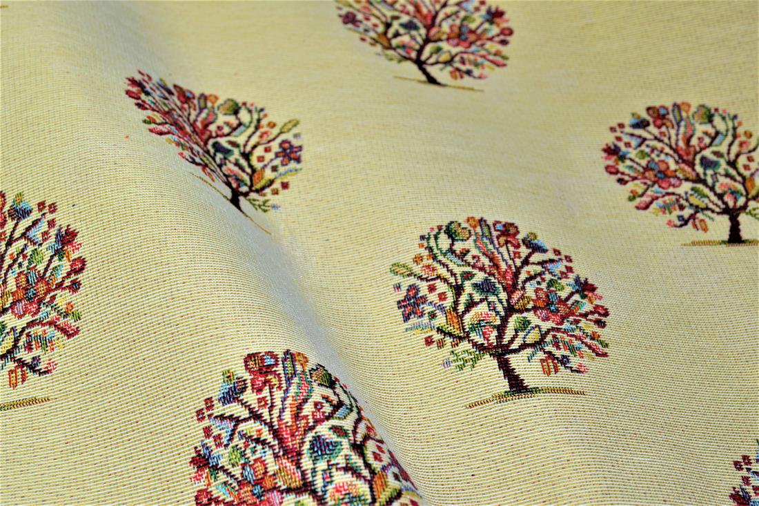 Natural Tree All Over Printed Weight Tapestry