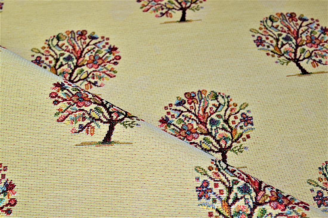 Natural Tree All Over Printed Weight Tapestry