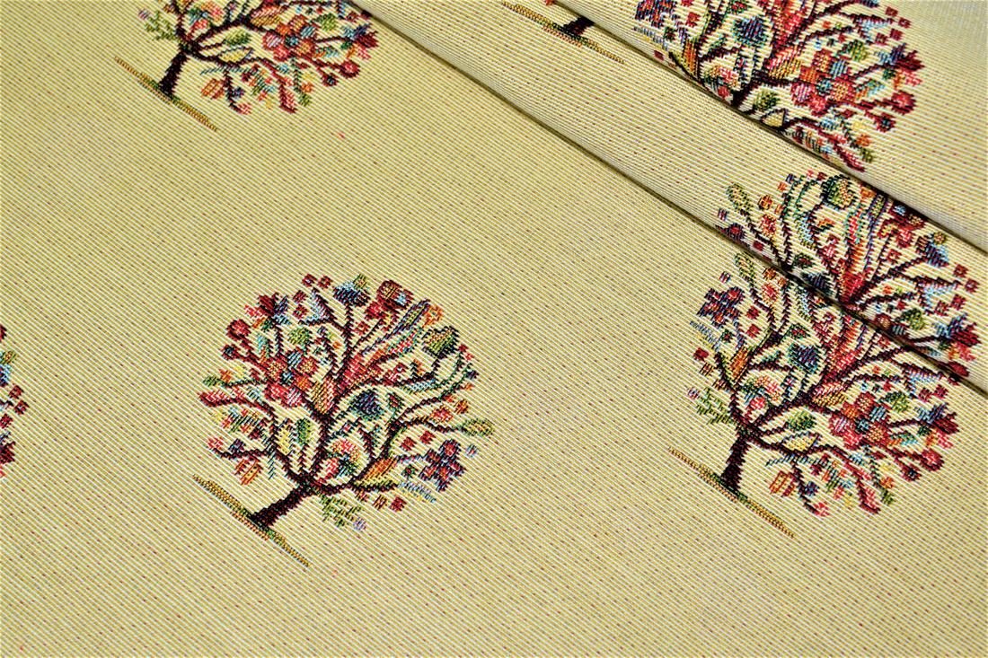 Natural Tree All Over Printed Weight Tapestry