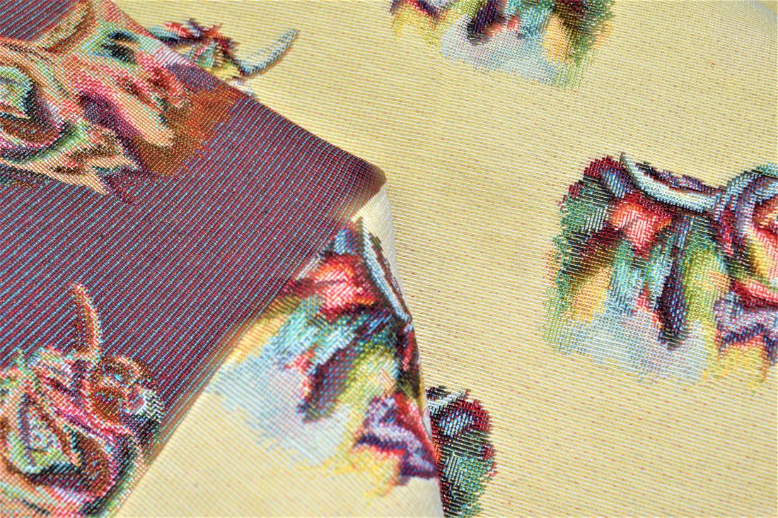 Natural Highland Cow All Over Printed Weight Tapestry