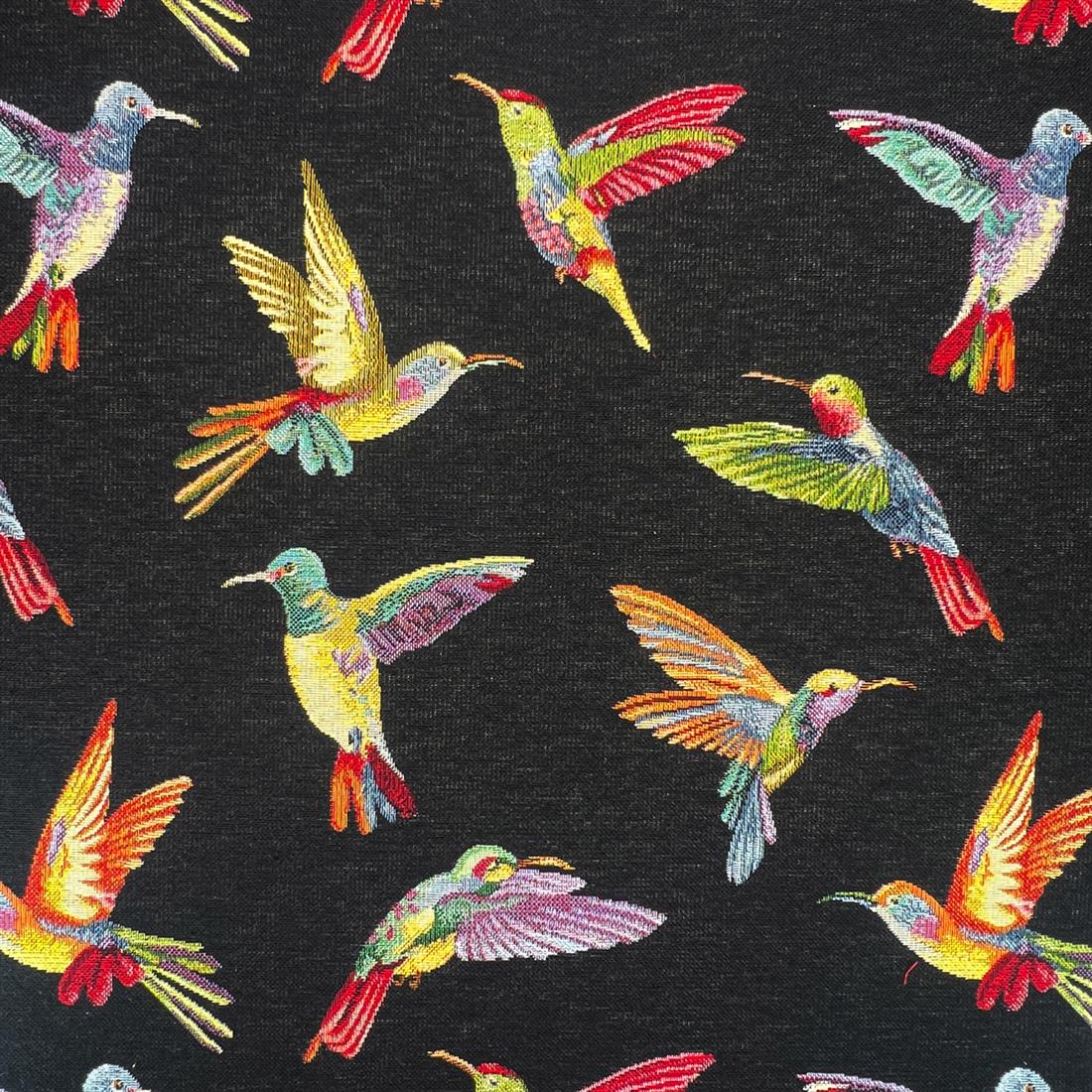 Ebony Hummingbirds Printed Lightweight Tapestry