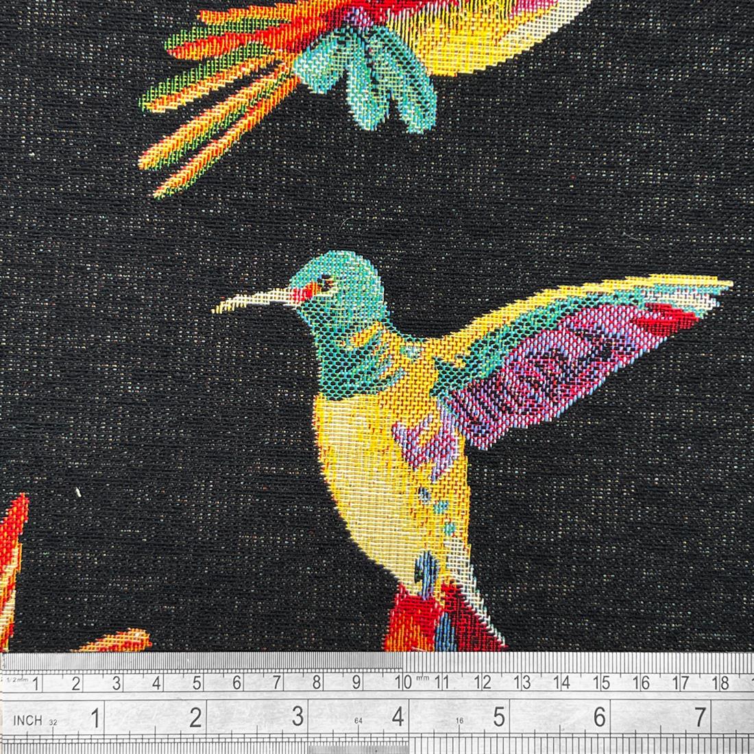 Ebony Hummingbirds Printed Lightweight Tapestry