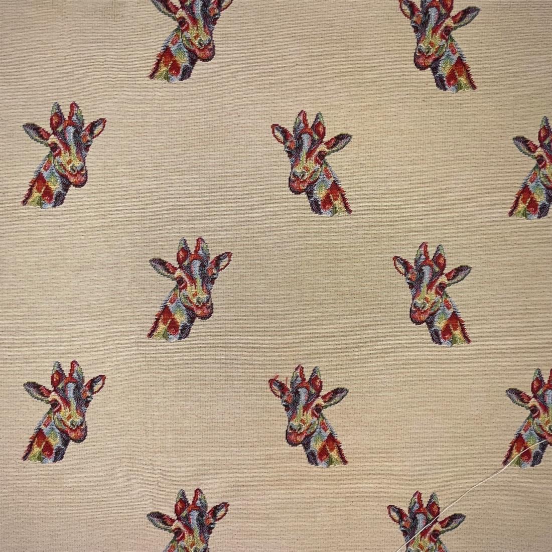 Natural Giraffe Printed Weight Tapestry