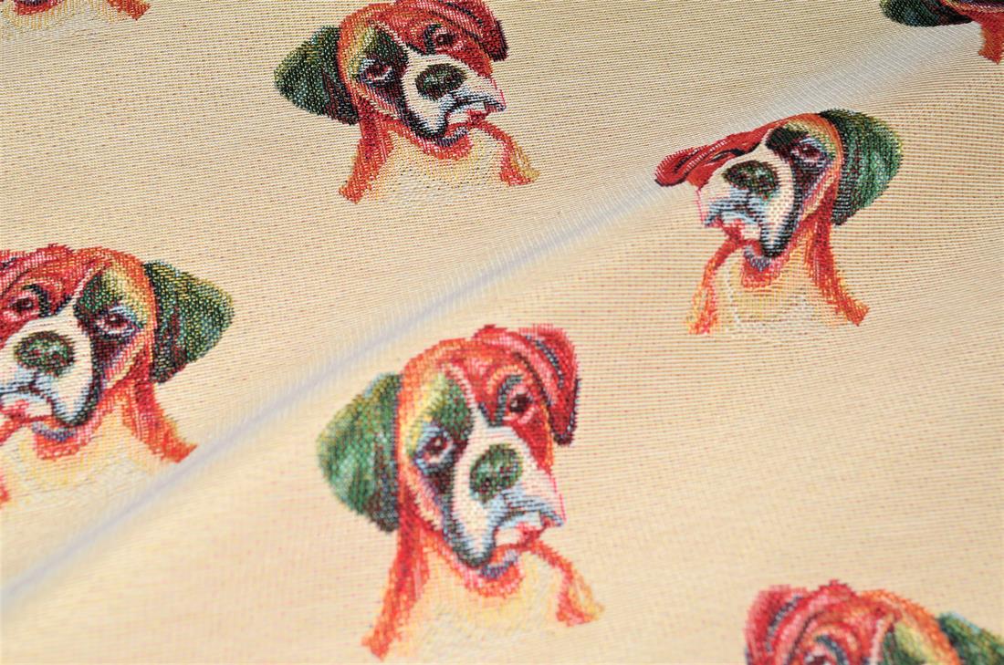 Beige Printed Weight Tapestry