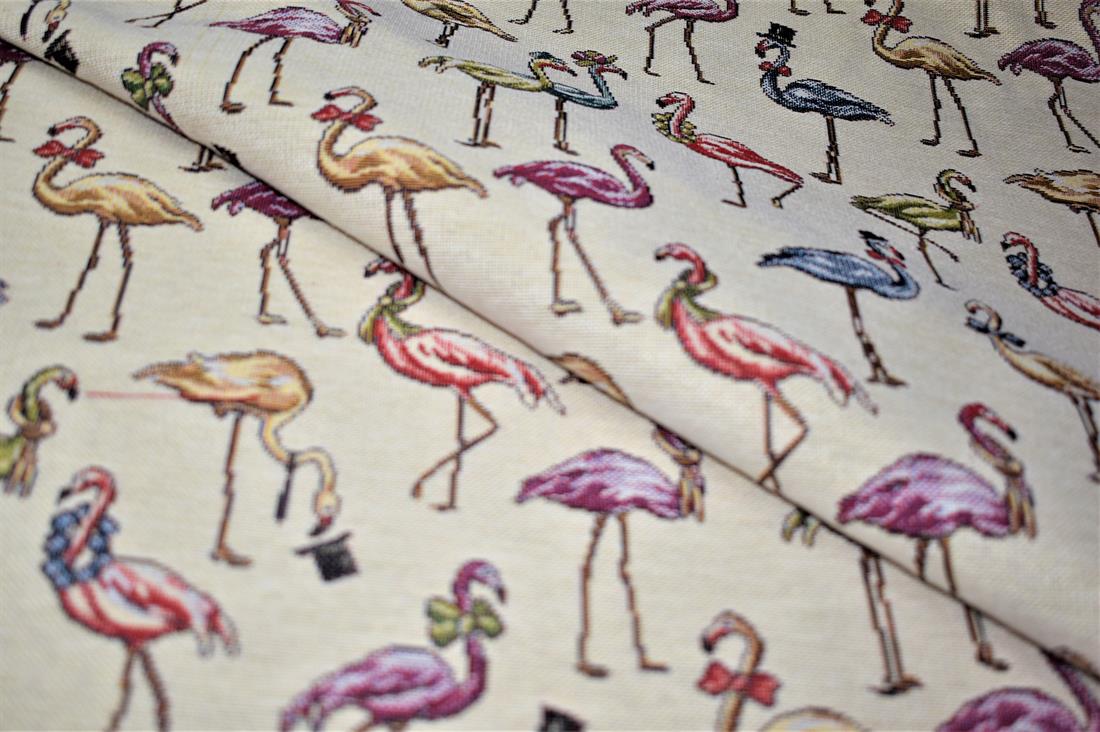 Flamingos Printed Weight Tapestry