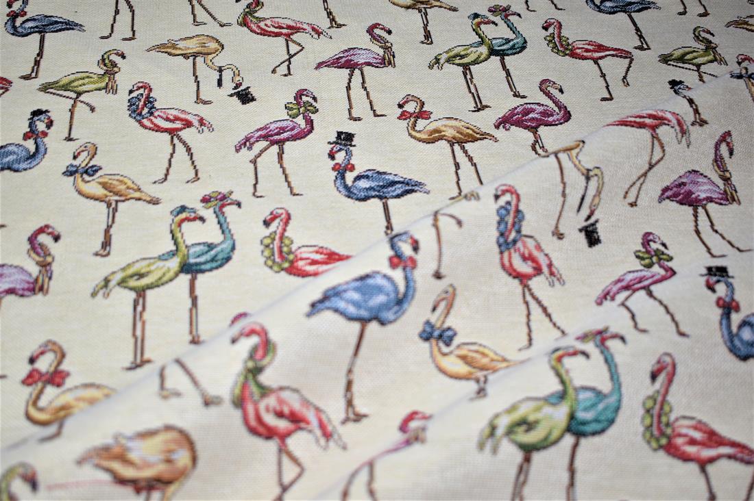 Flamingos Printed Weight Tapestry