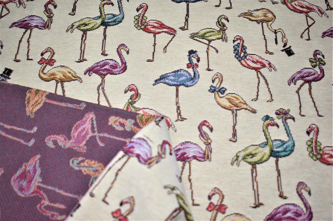 Flamingos Printed Weight Tapestry
