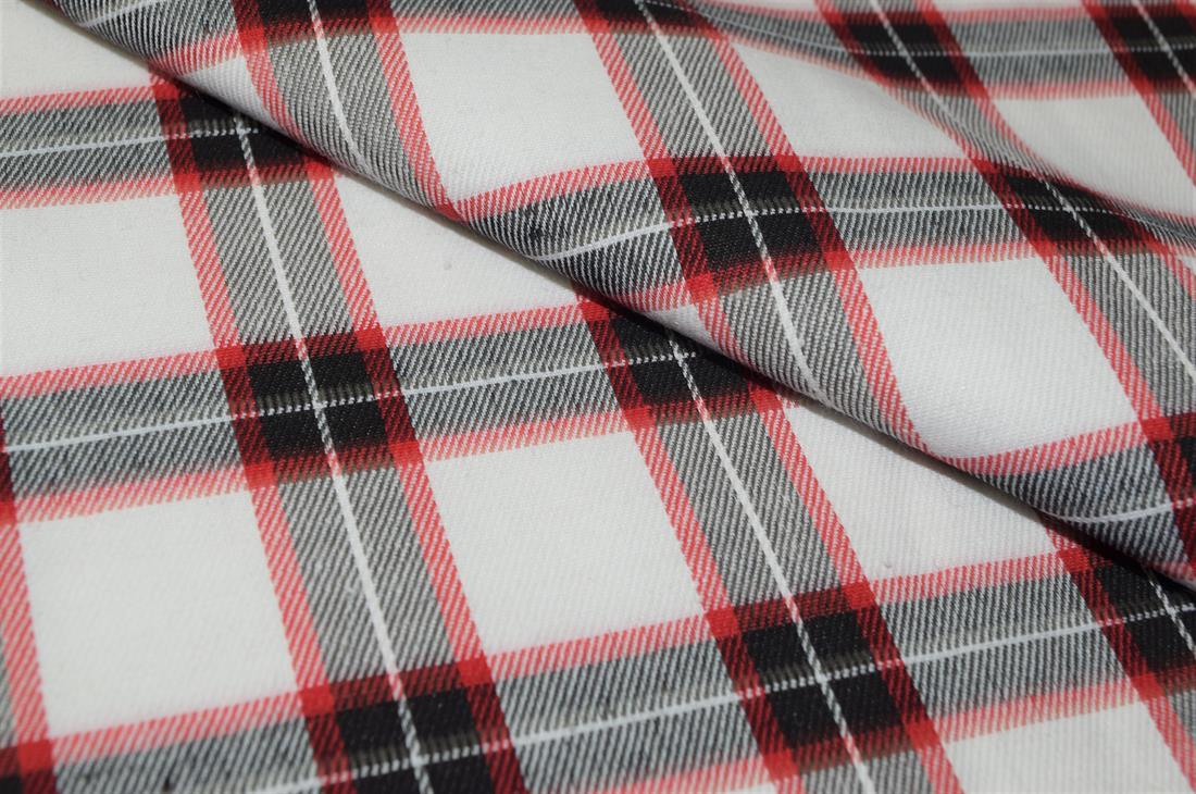 Brushed Polycotton Tartan Fabric