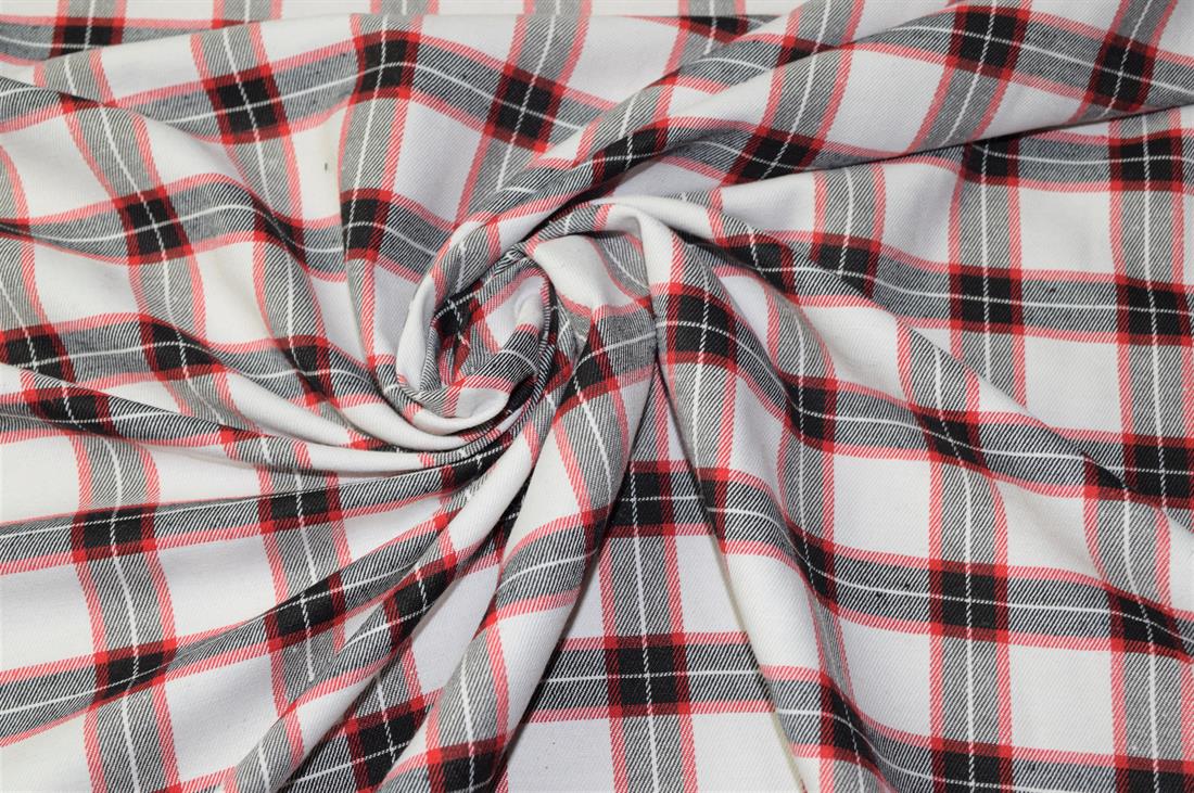 Brushed Polycotton Tartan Fabric