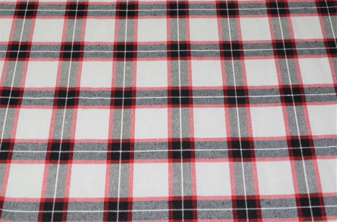 Brushed Polycotton Tartan Fabric