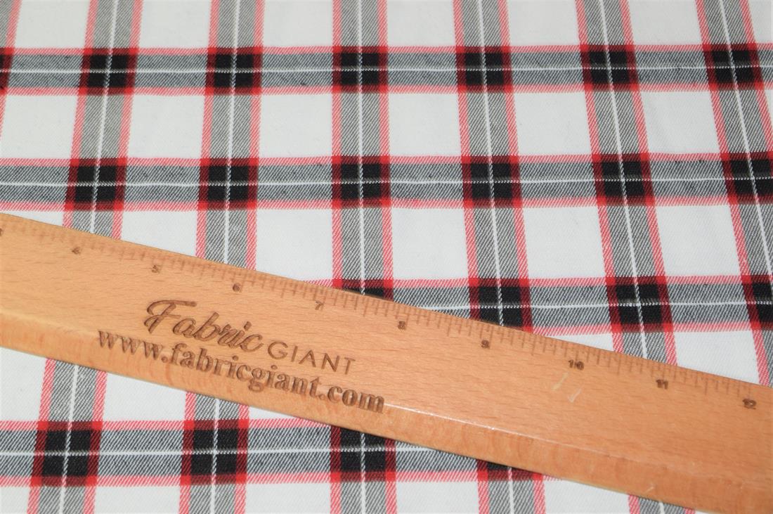 Brushed Polycotton Tartan Fabric