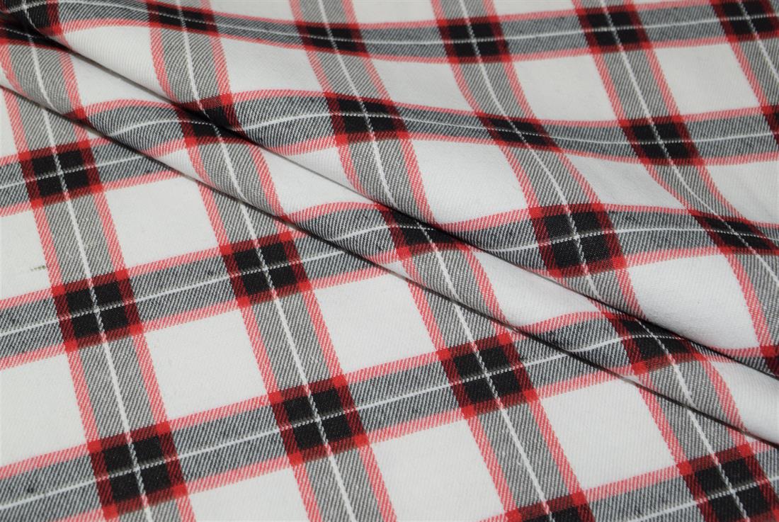 Brushed Polycotton Tartan Fabric