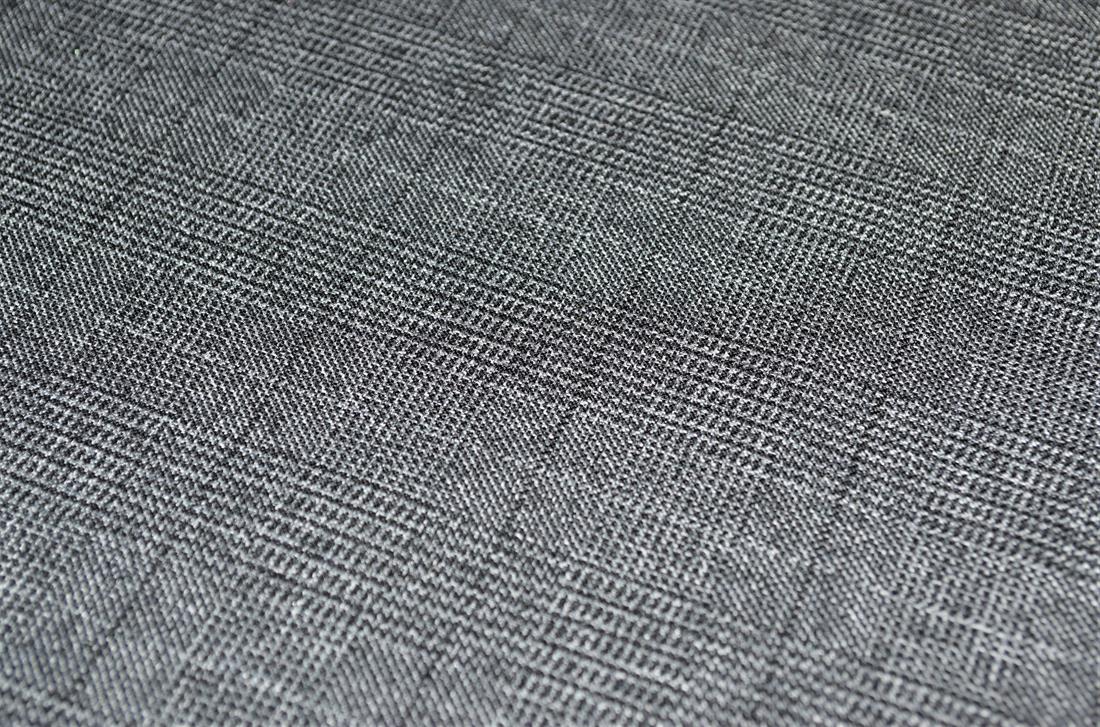 Black Tartan Poly-Viscose Check Fashion Fabric