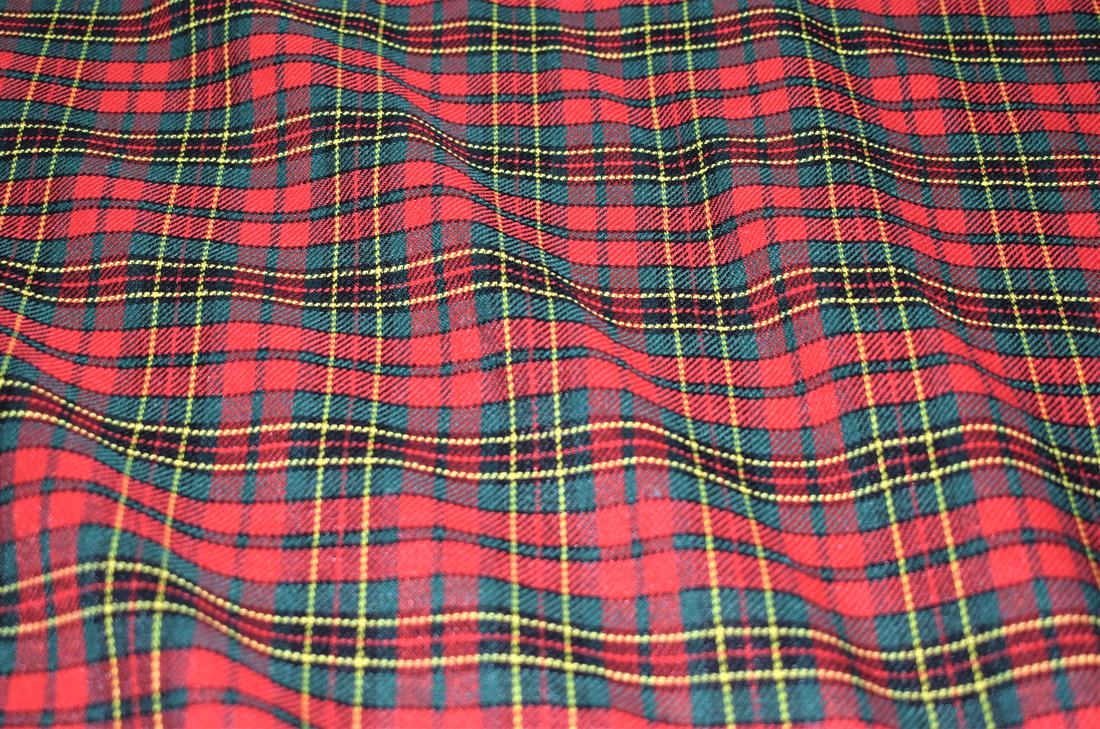 Red Tartan Fabric