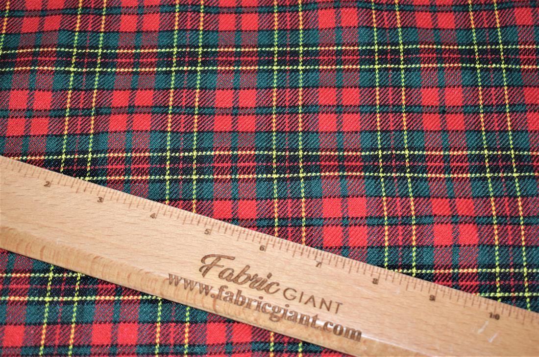 Red Tartan Fabric