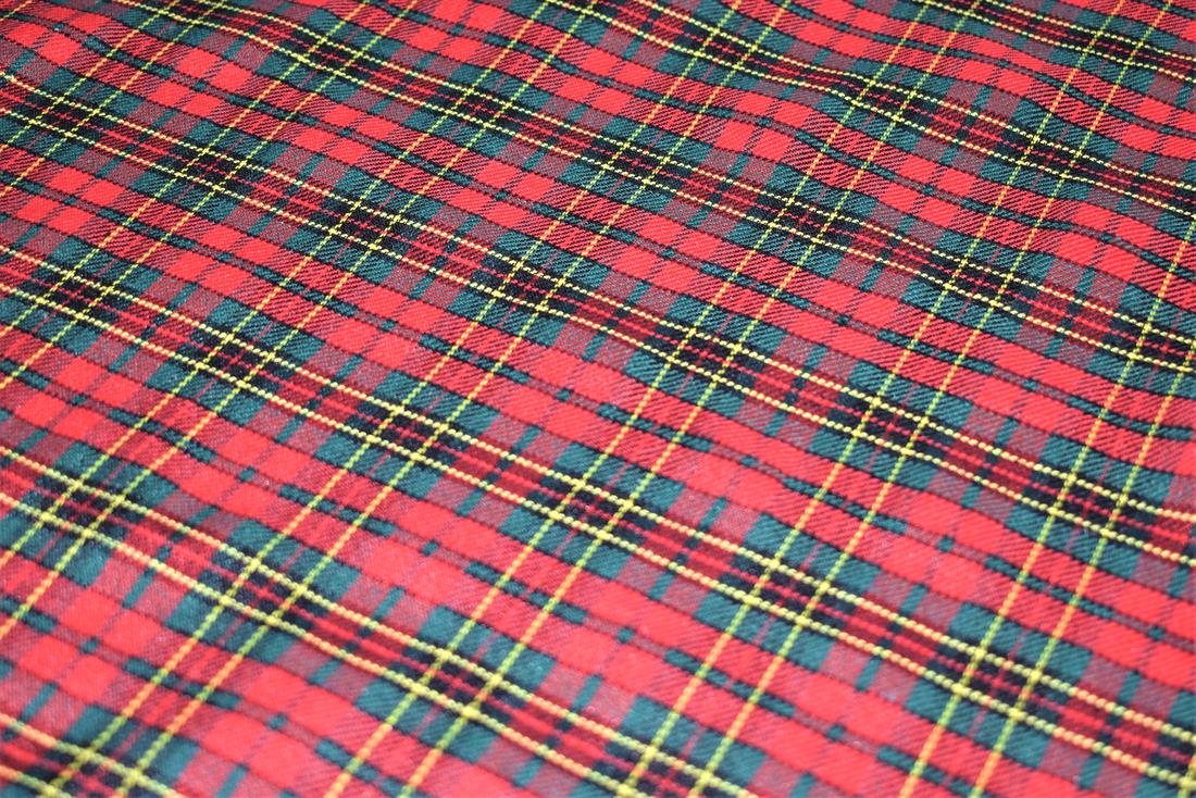 Red Tartan Fabric