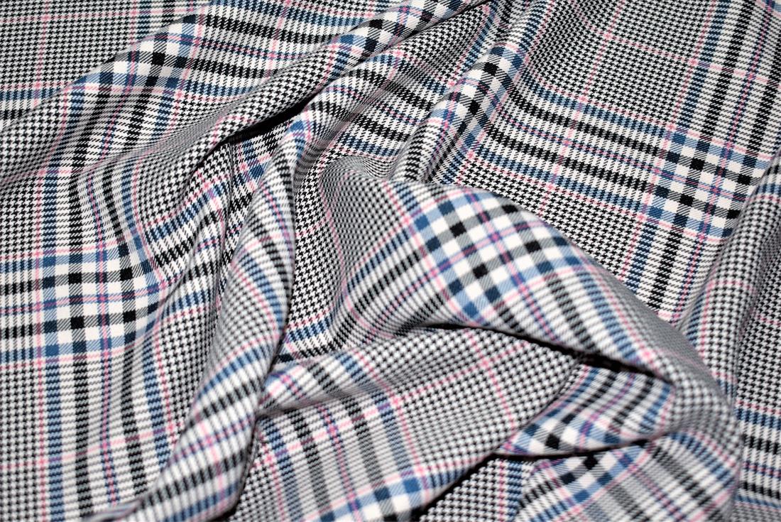 Grey Tartan Fabric