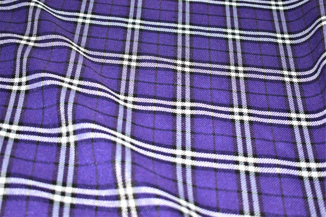 Purple Tartan Fabric