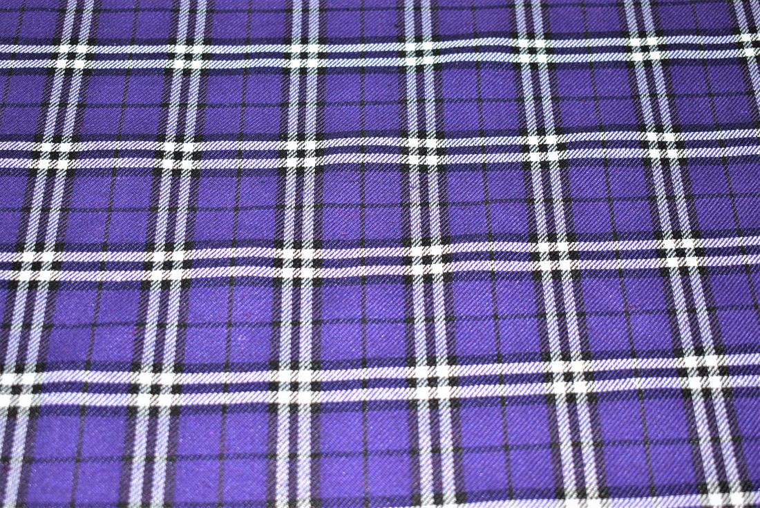 Purple Tartan Fabric