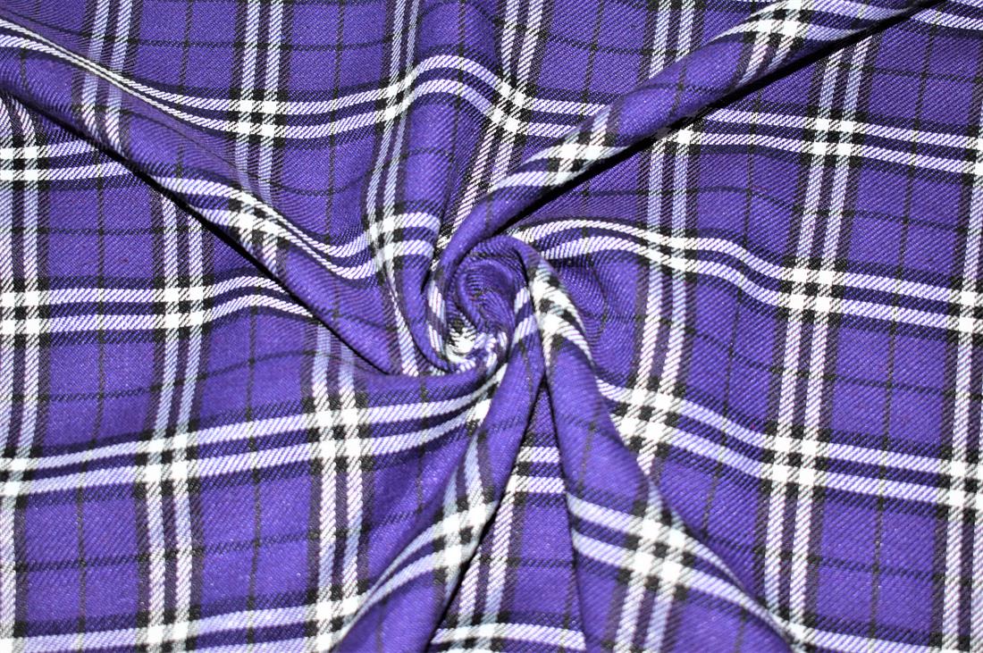 Purple Tartan Fabric