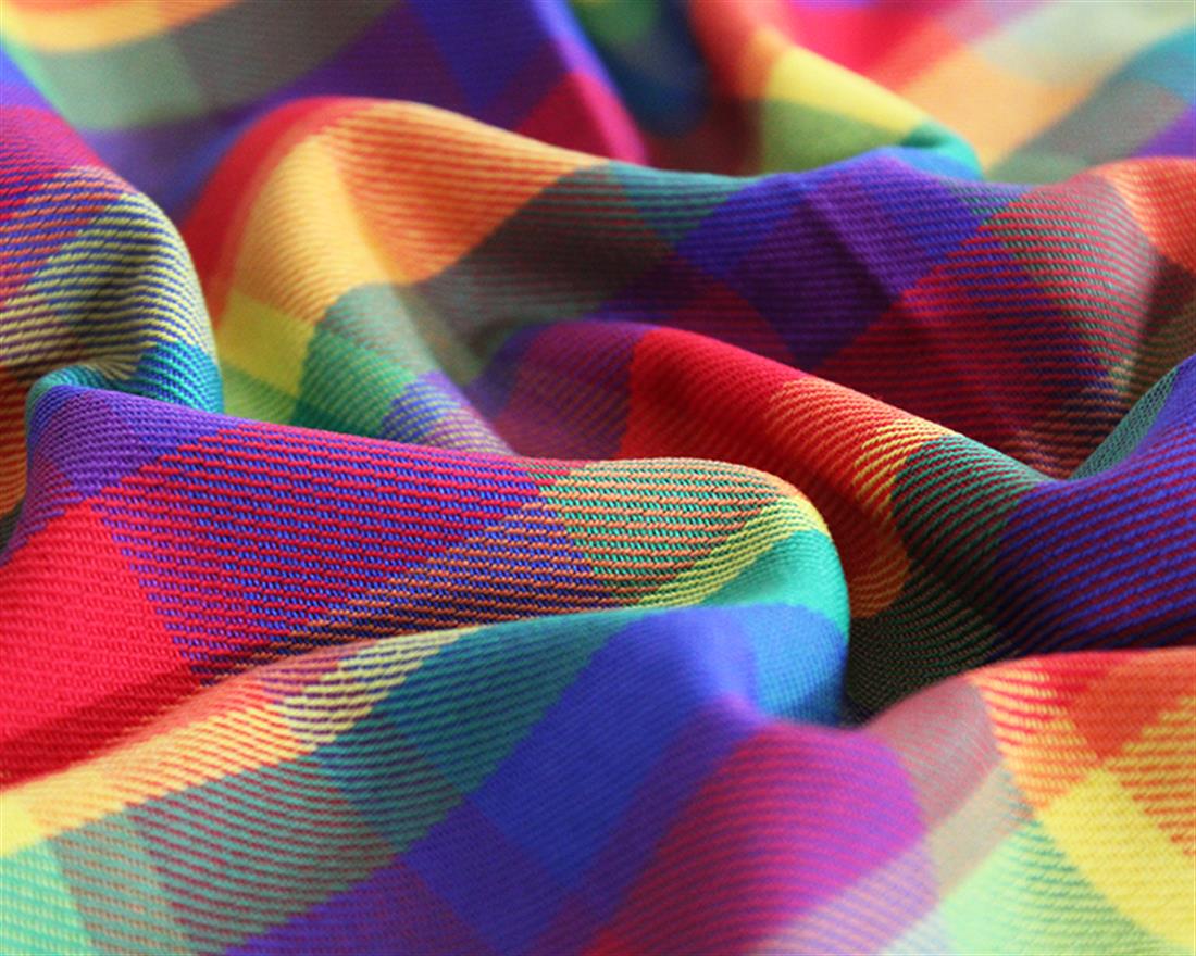 Rainbow-Poly Viscose Tartan Unleash Your Colourful Charm with Fabric