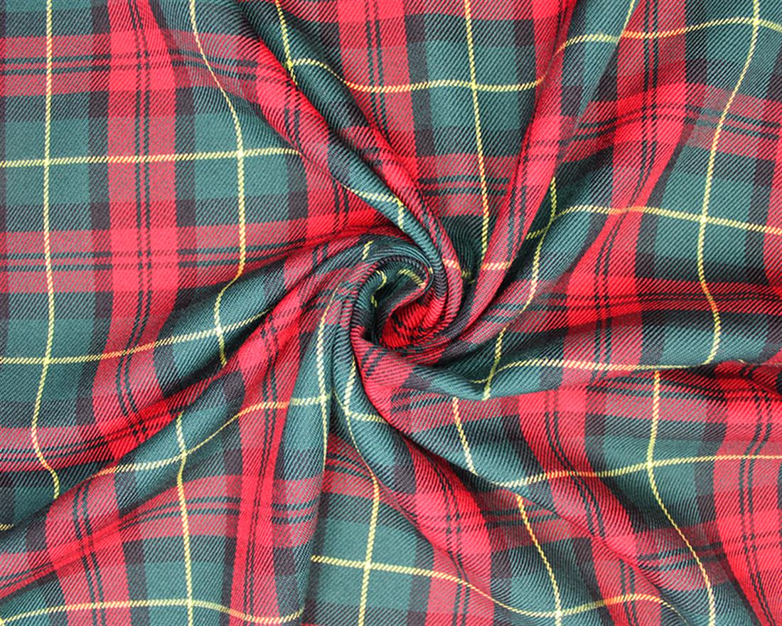 PolyViscose Tartan - Irish Fabric