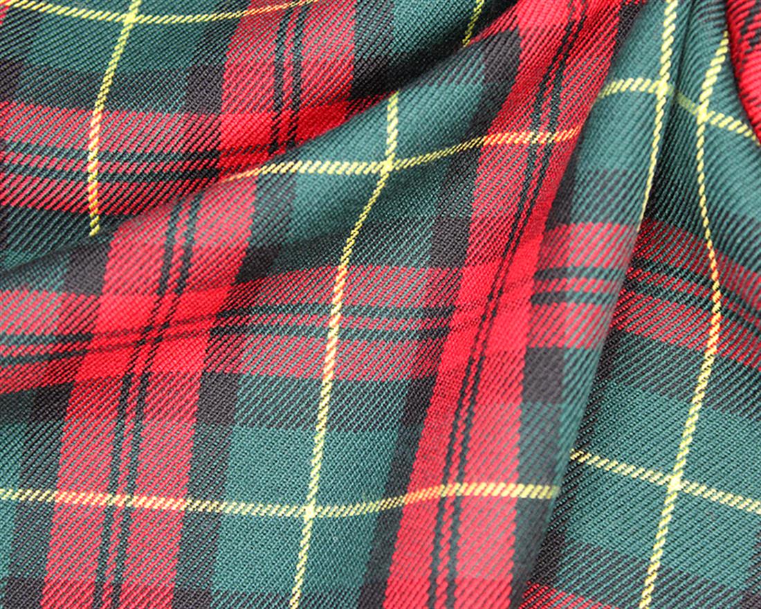PolyViscose Tartan - Irish Fabric