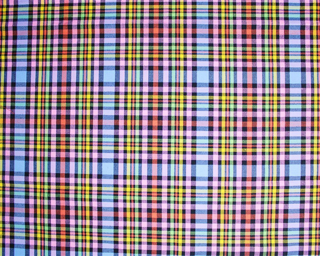 Polyviscose Tartan - Rainbow Fabric