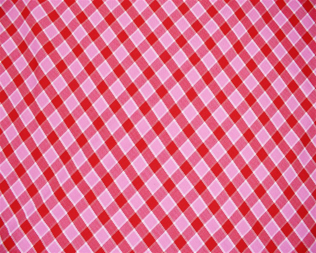 Polyviscose Tartan - Pink & Red Fabric