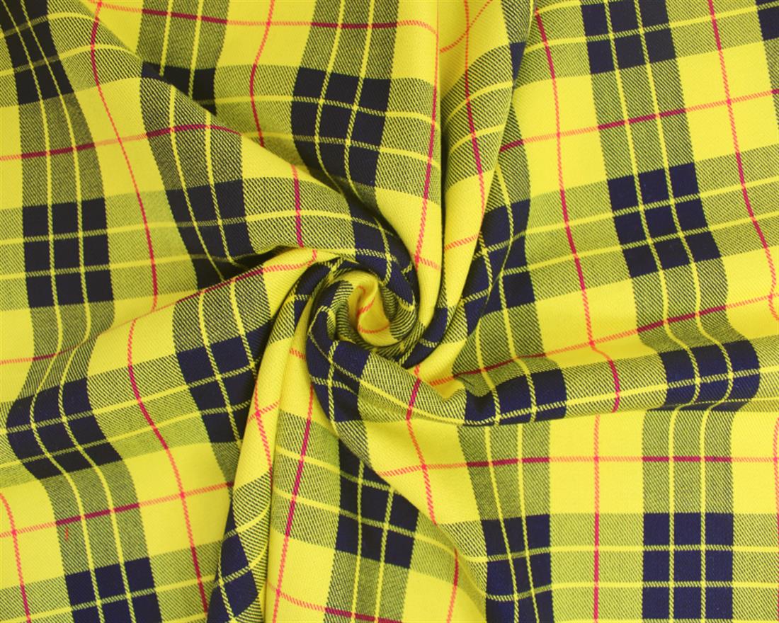 Polyviscose Tartan Clueless Yellow Is a Patterned Cloth Consisting of…