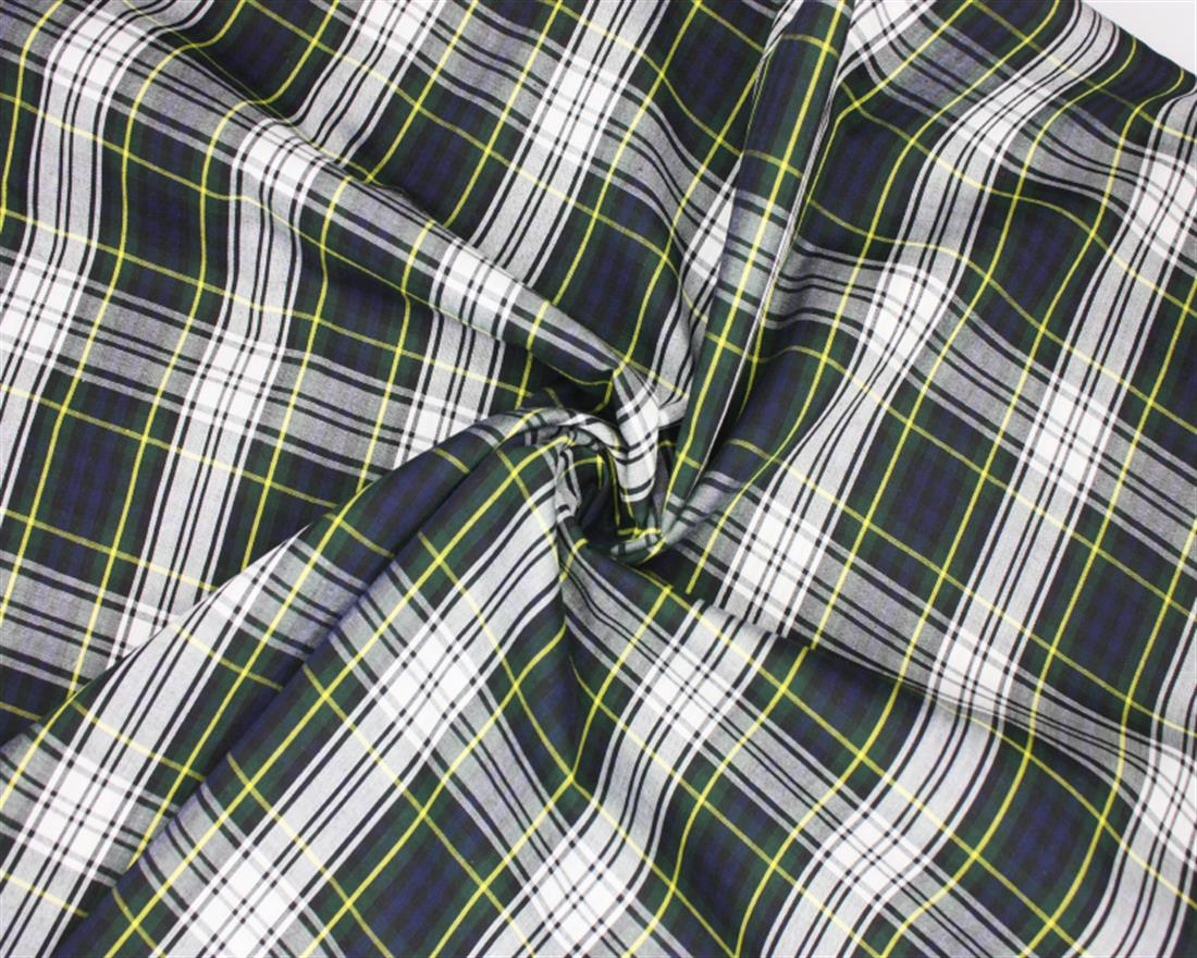 Navy Modern Campbell Tartan Fabric