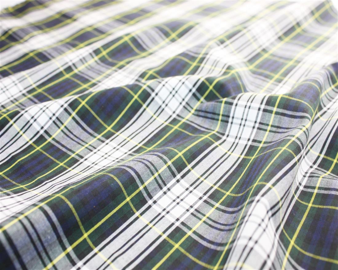 Navy Modern Campbell Tartan Fabric