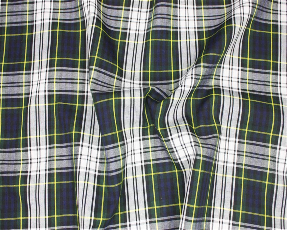 Navy Modern Campbell Tartan Fabric