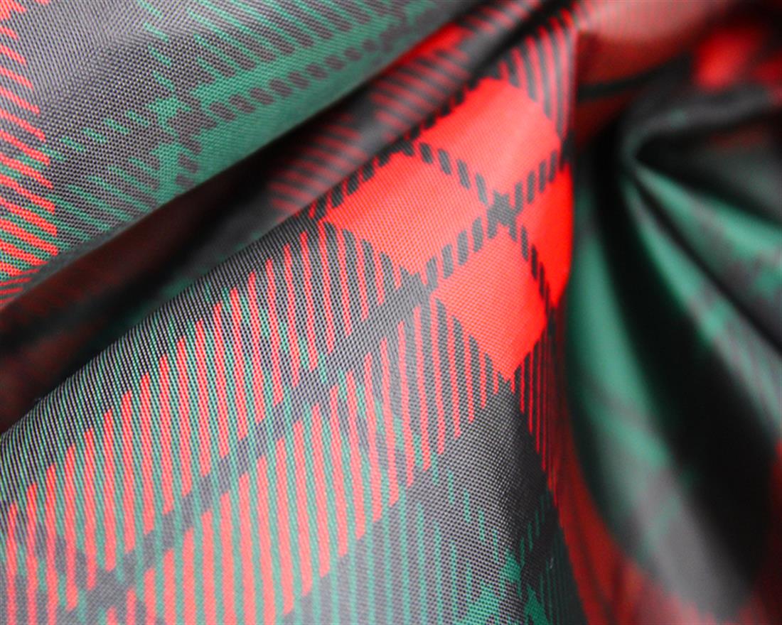 Green Traditional Tartan PolyesterHave a Very Plaid Christmas! Fabric