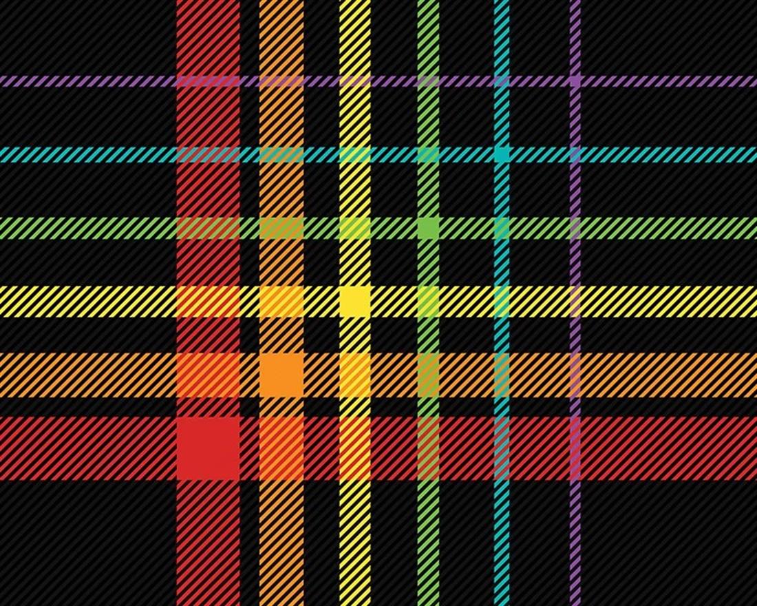 Black Little Johnny Digital Cotton Tartan In the Fabrics