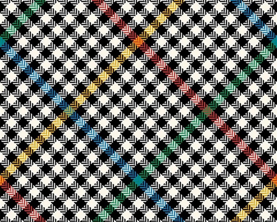 White Little Johnny Digital Cotton Tartan In the Fabrics