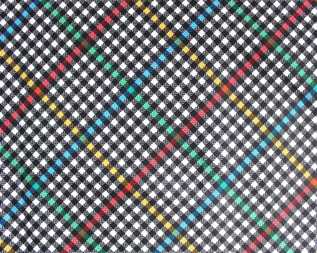 White Little Johnny Digital Cotton Tartan In the Fabrics
