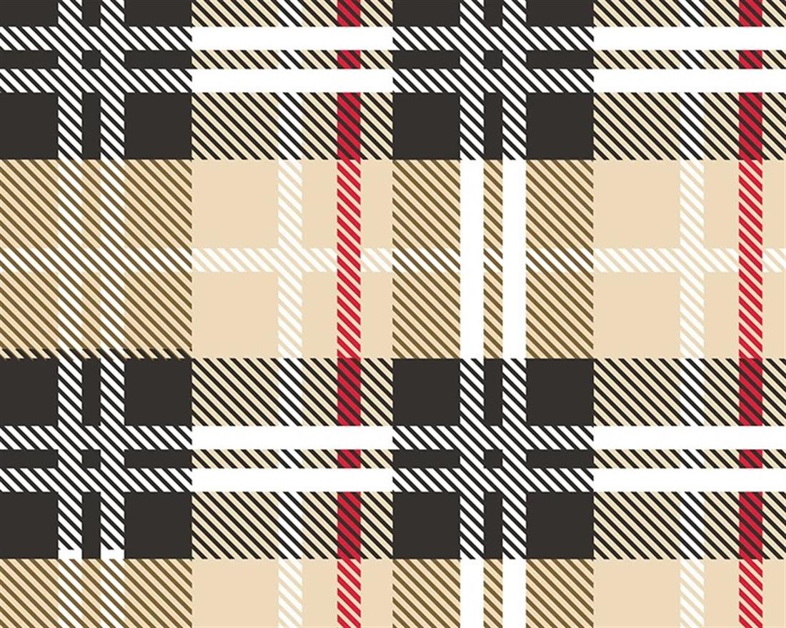 Beige Little Johnny Digital Cotton Tartan In the Fabrics