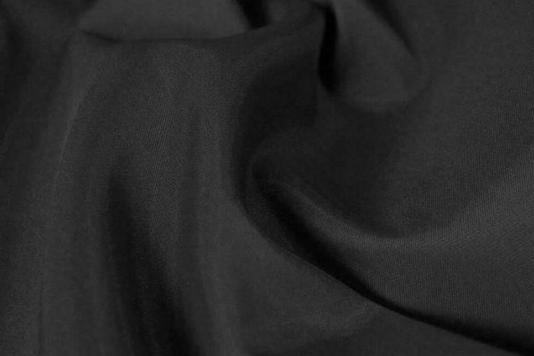 Black Plain Polyester Taffeta Lining Fabric