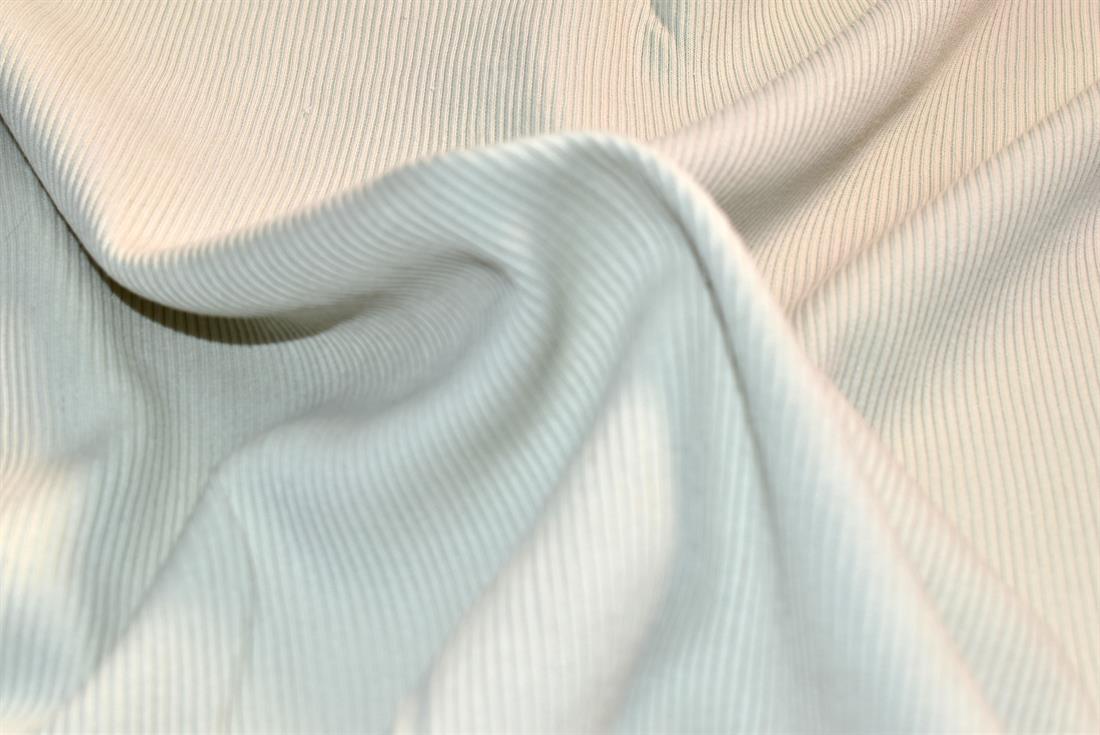 Cream Tubular Jersey Ribbing