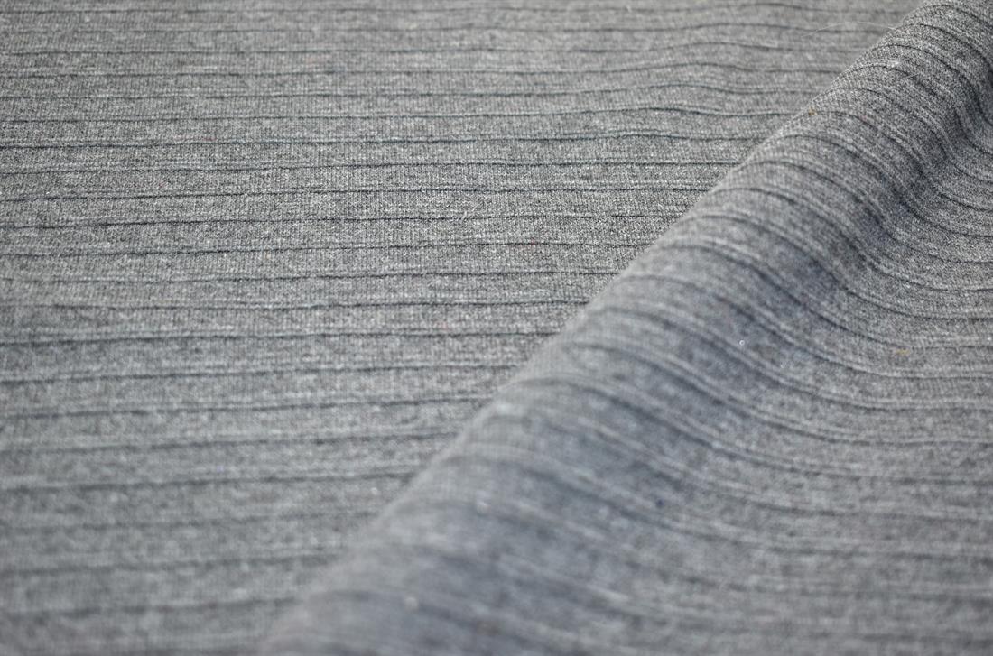 Grey This Ribbing Jersey Fabric