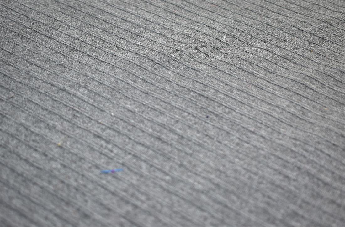Grey This Ribbing Jersey Fabric