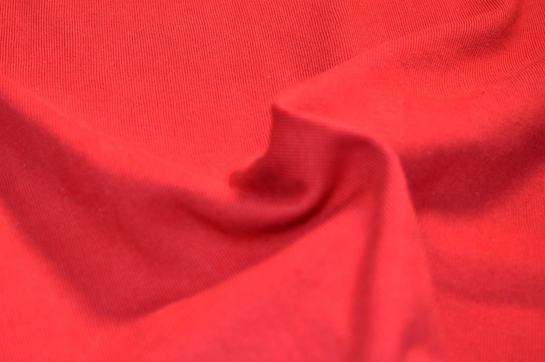 Red This Tubular Jersey Fabric