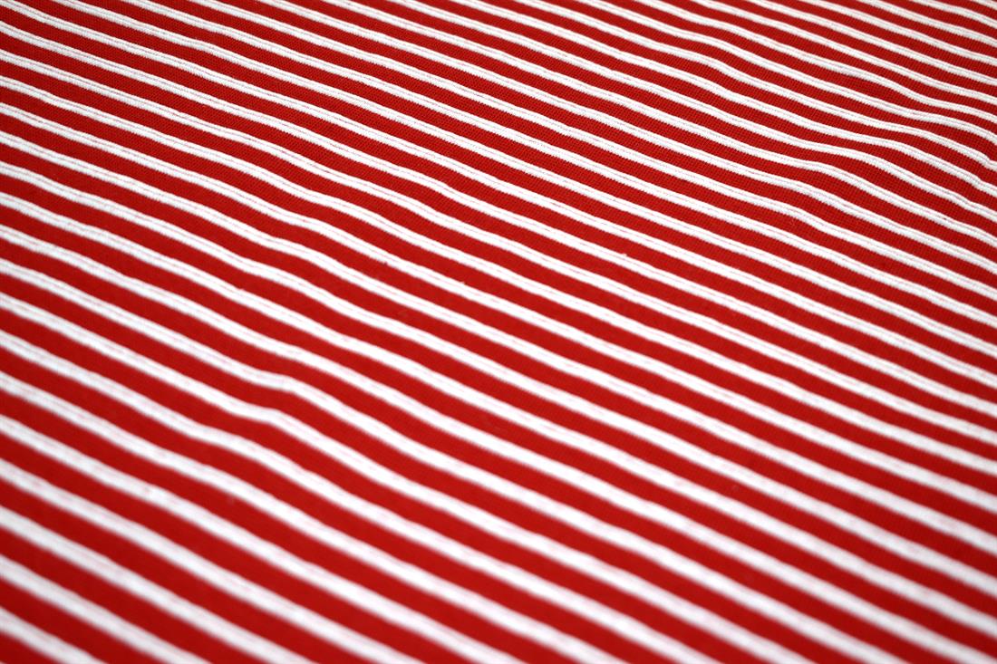 Red & White This Ribbing Jersey Fabric